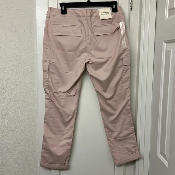 Gap NWT Pink Skinny Boyfriend Pants Cargo Pastel Size 6 Ankle Length khakis - Picture 4 of 10